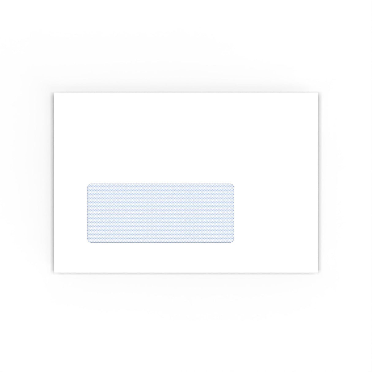 Hvid kuvert med indvendigt tryk – med rude 114x162 mm (C6)