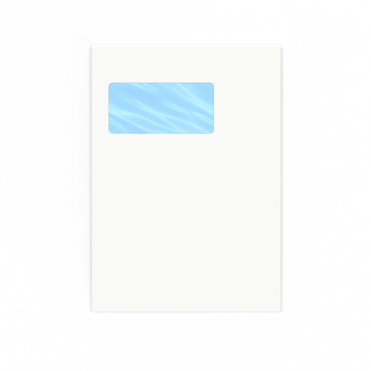 Hvid konvolut med lodret vindue 229x162 mm (C5)