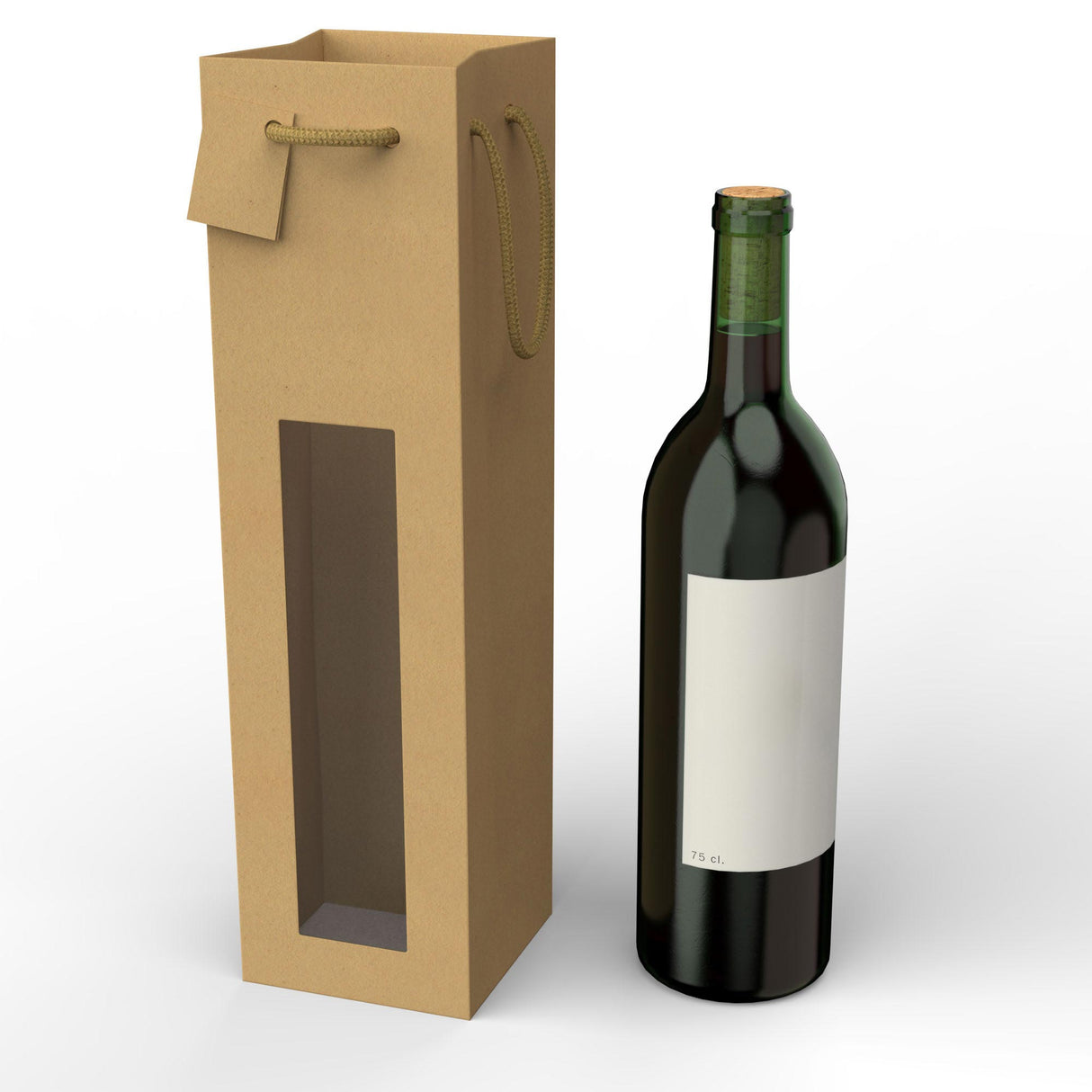 Poser i kraftigt papir til vinflasker (75 cl)