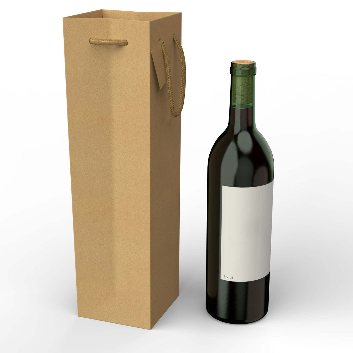 Poser i kraftigt papir til vinflasker (75 cl)
