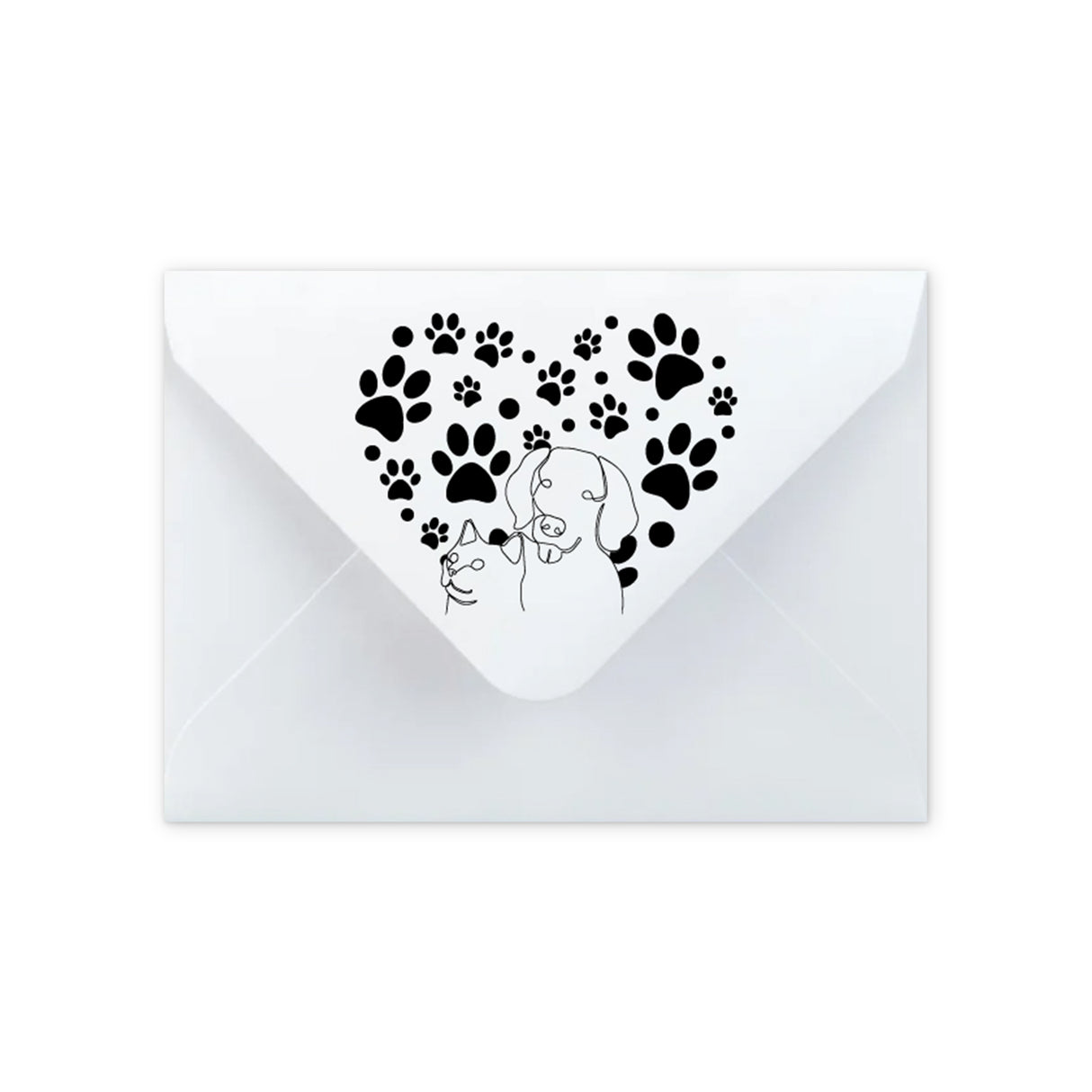 Kuvert Poteaftryk motiv