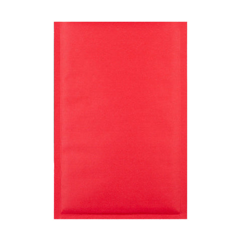 Coloured Kraft Paper Bubble Bag Mailers Red 250 x 180 mm (C5)
