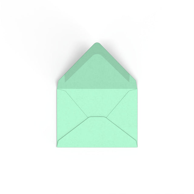 C7 Jade Green British Made Gummed V-Flap Envelope (82 x 113mm)