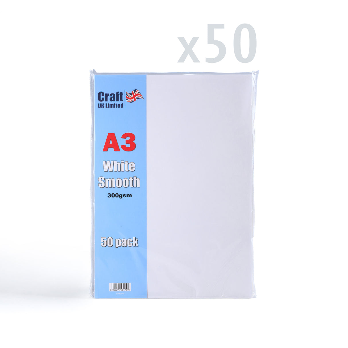 A3 Hvid Kort 300 g/m² pakke med 50 stk