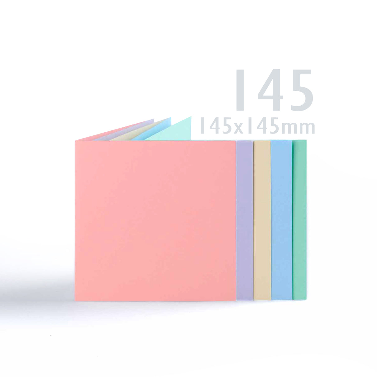 Assorterede pastelkort 225 g/m² & kuverter 100 g/m²