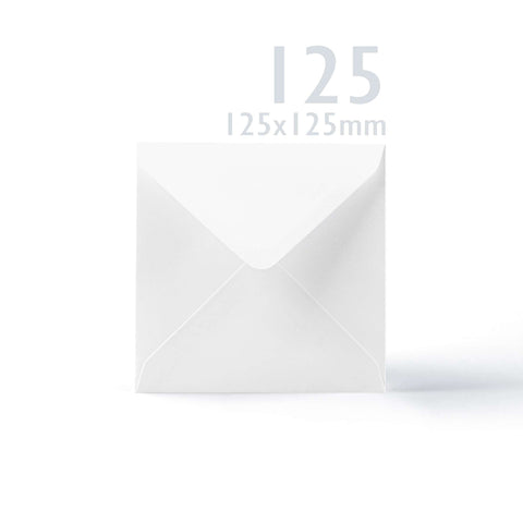 White Smooth Cards & Envelopes Pack White 121x121 mm + 120x120 mm