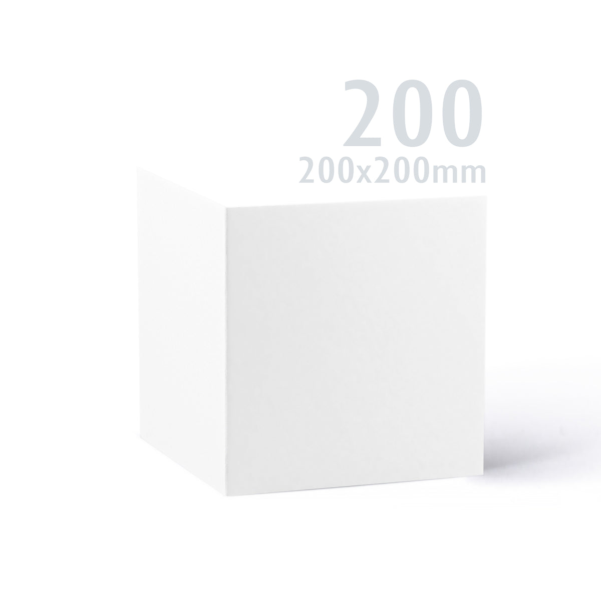 Kort 300 g/m² og kuverter 100g/m² i hvidt, glat papir – pakke