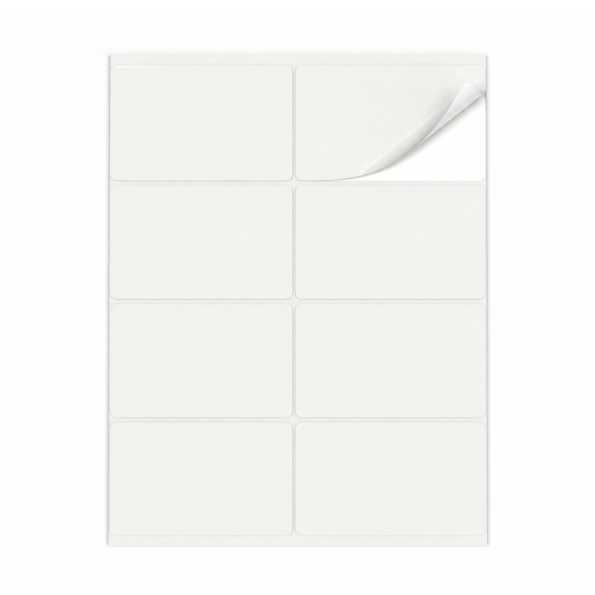 Hvide etiketpakker ML - 100 ark