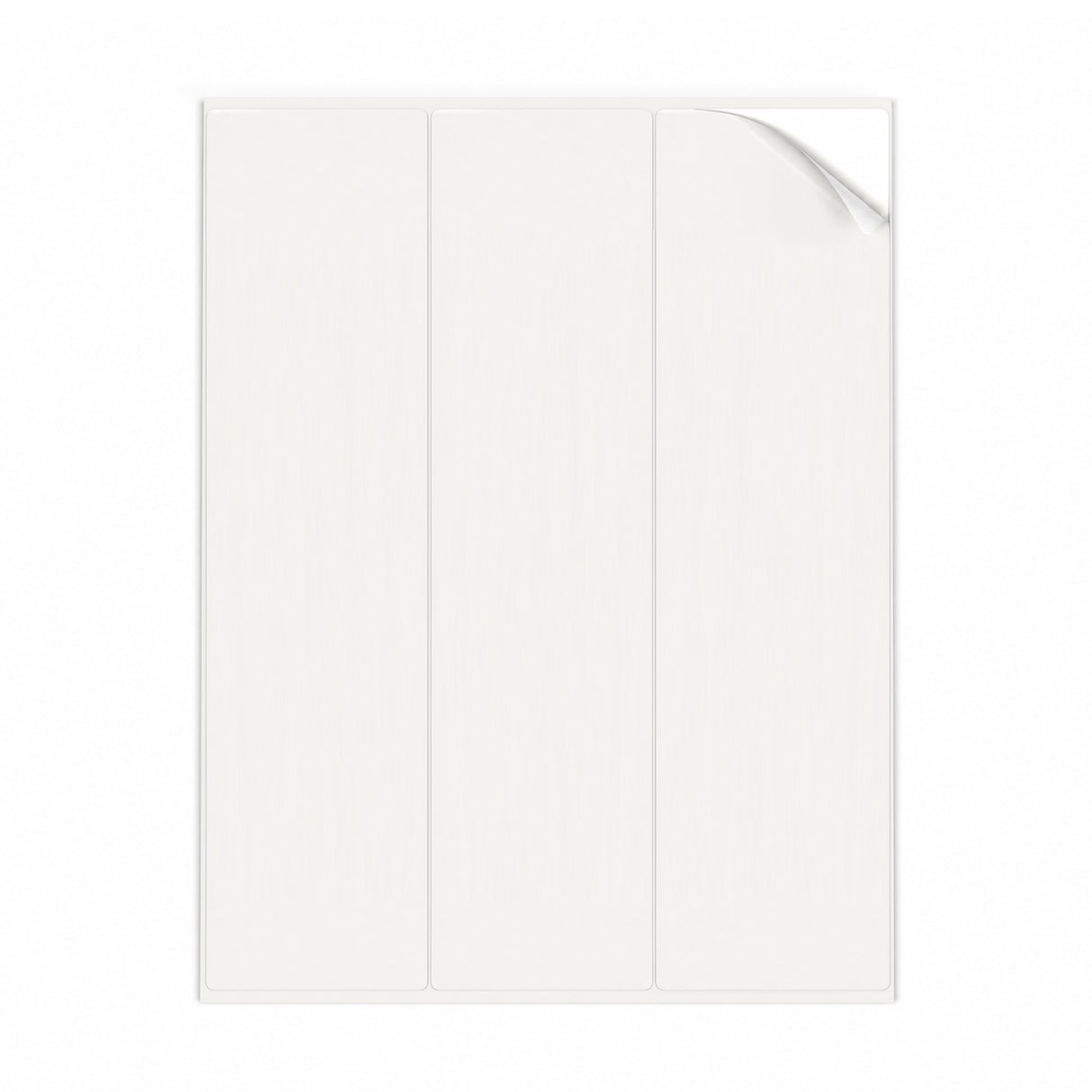 Hvide etiketpakker XL - 100 ark