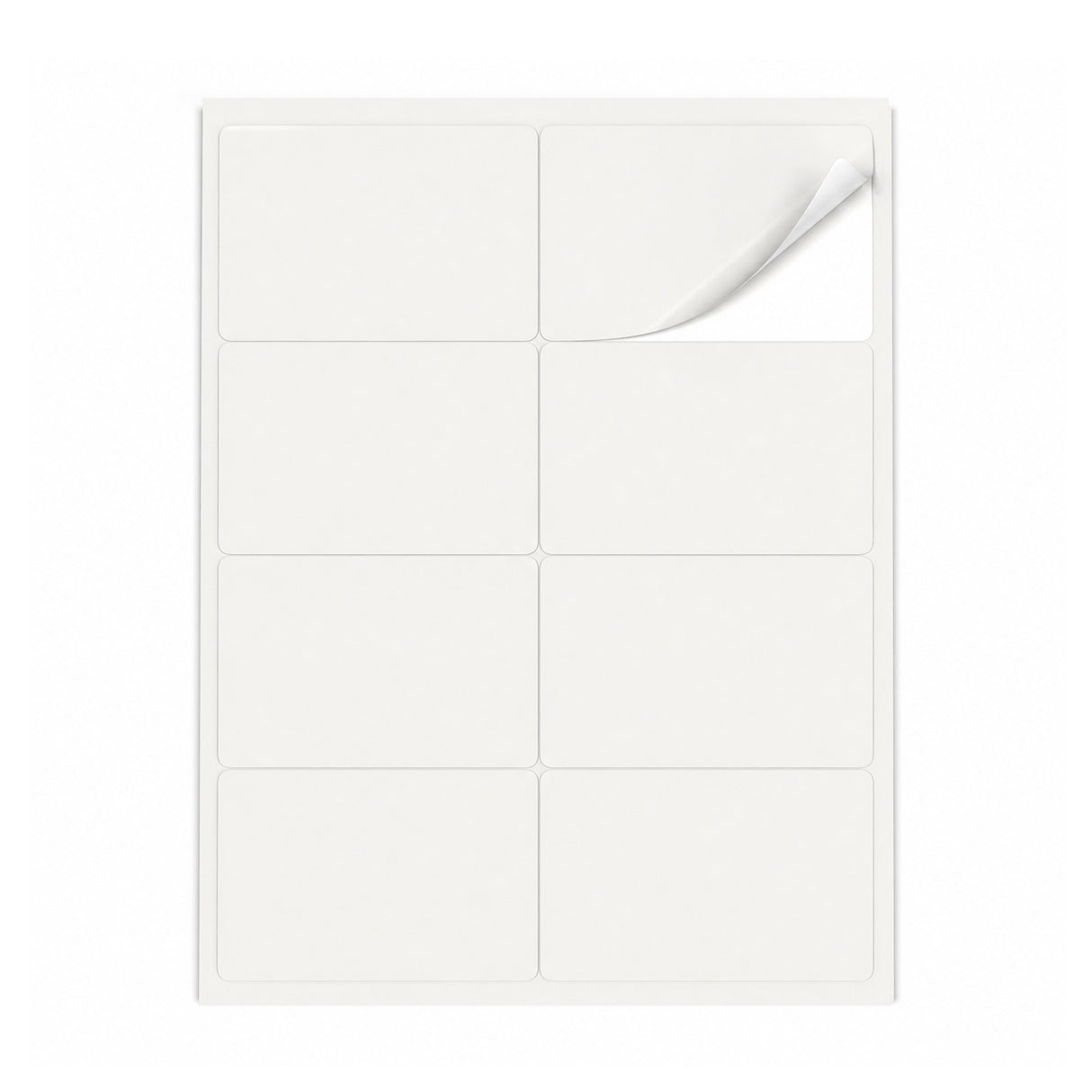 Hvide etiketpakker ML - 100 ark