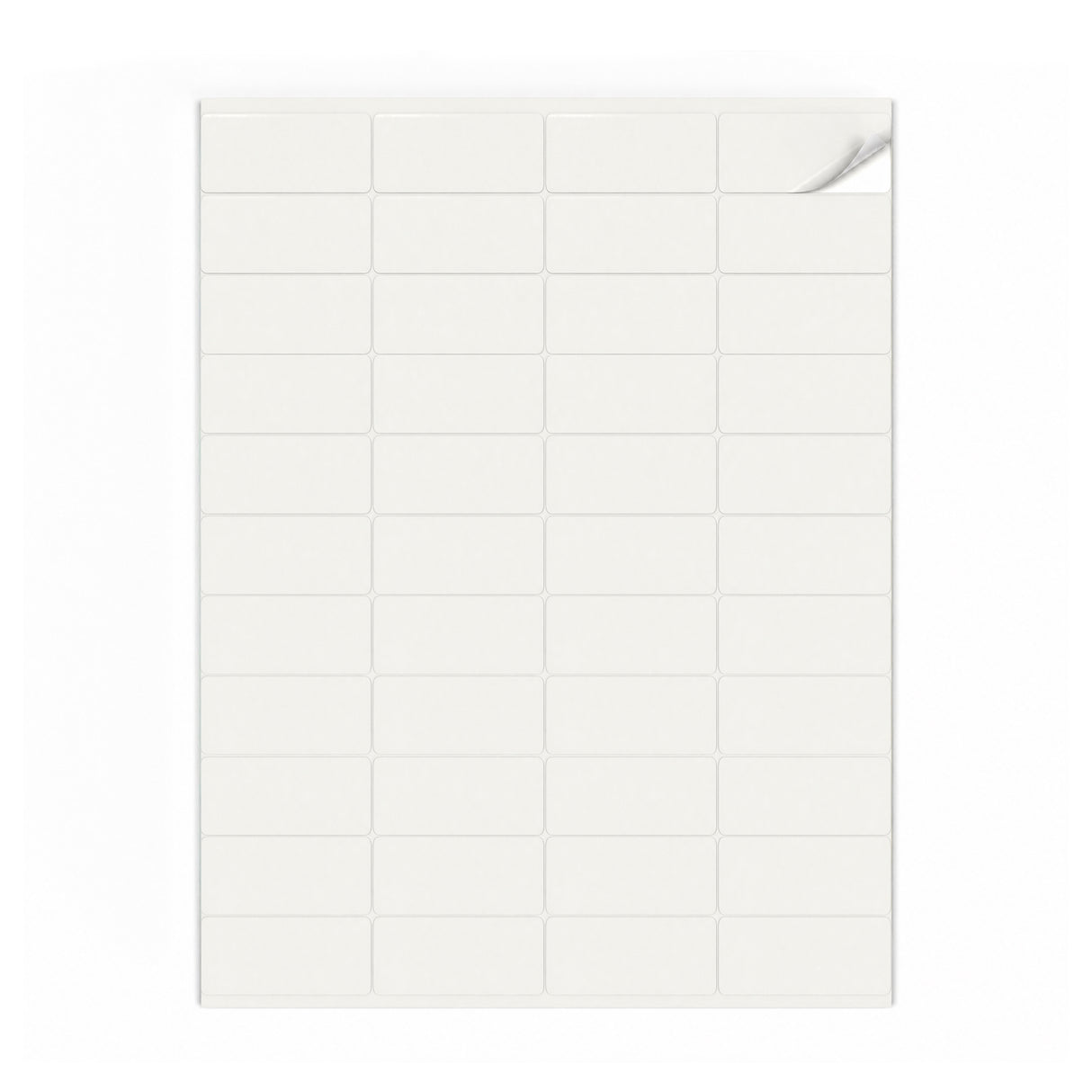 Hvide etiketpakker XS - 100 ark