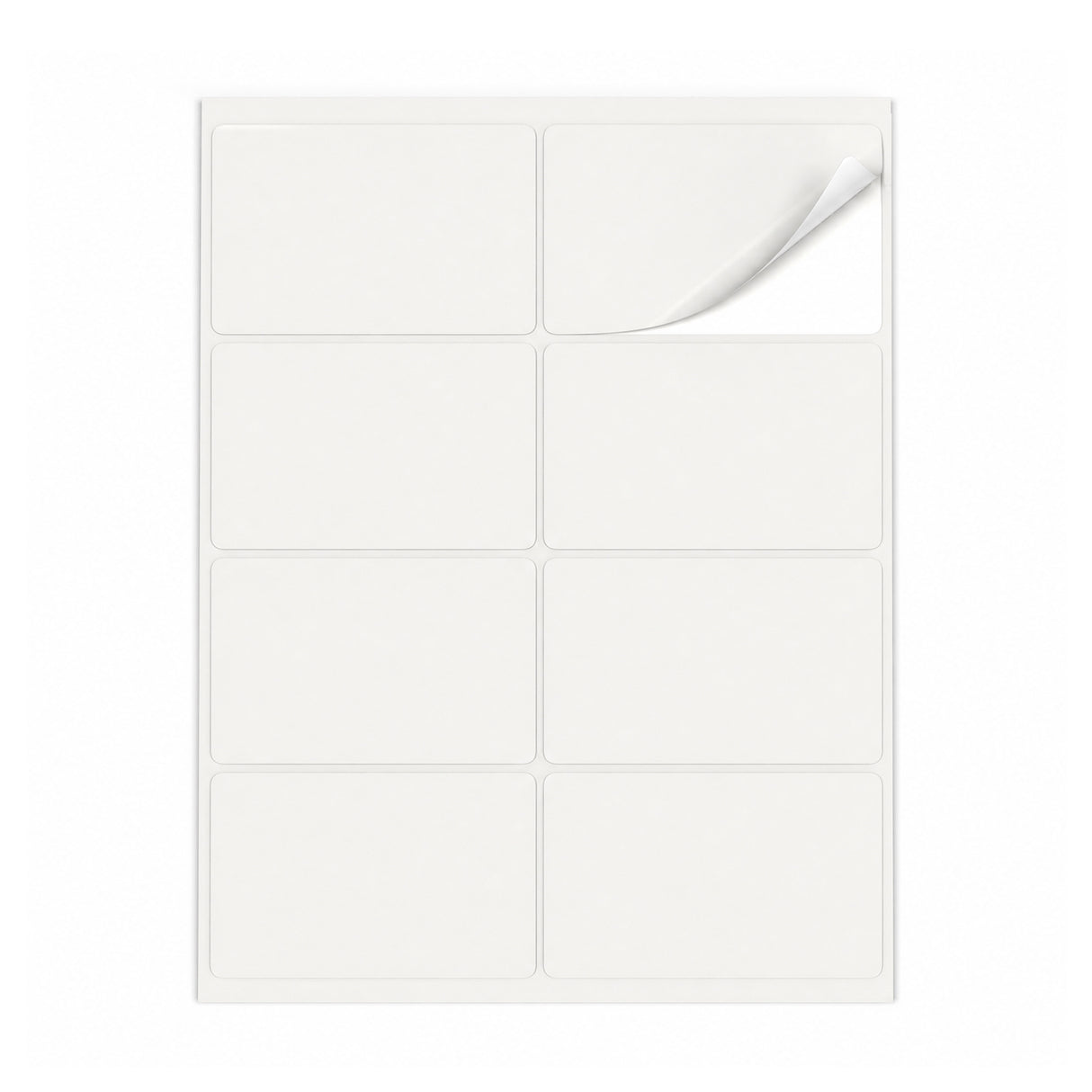 Hvide etiketpakker ML - 100 ark