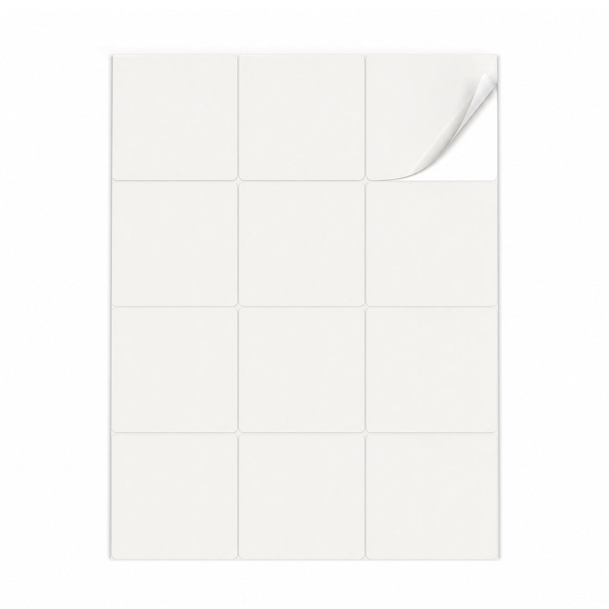Hvide etiketpakker ML - 100 ark