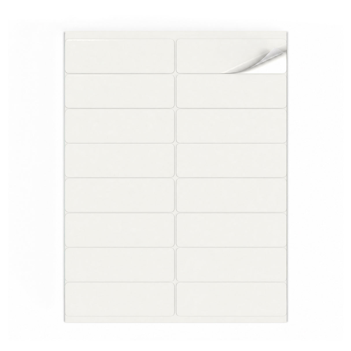Hvide etiketpakker M - 100 ark