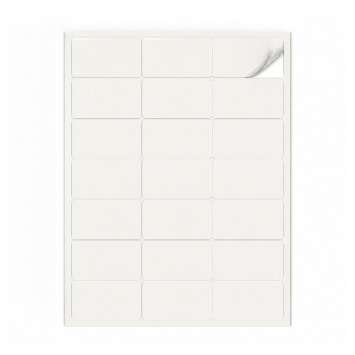 Hvide etiketpakker S - 100 ark