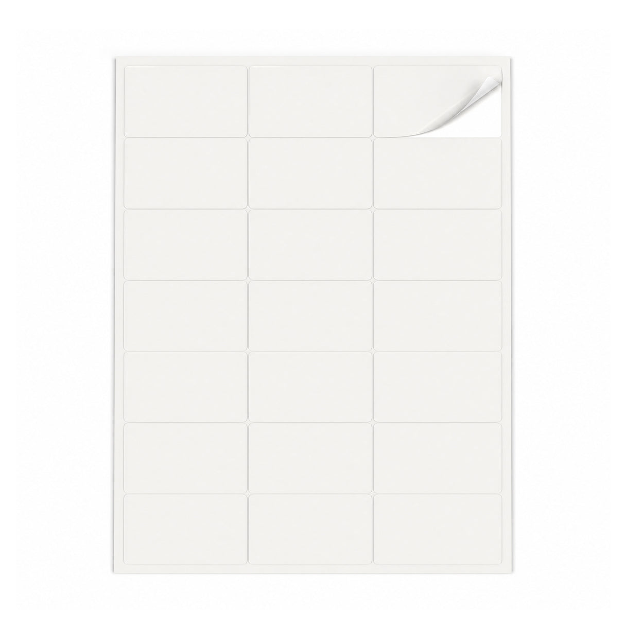 Hvide etiketpakker S - 100 ark