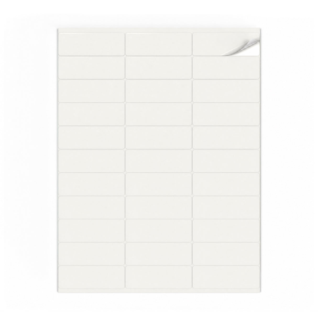 Hvide etiketpakker S - 100 ark