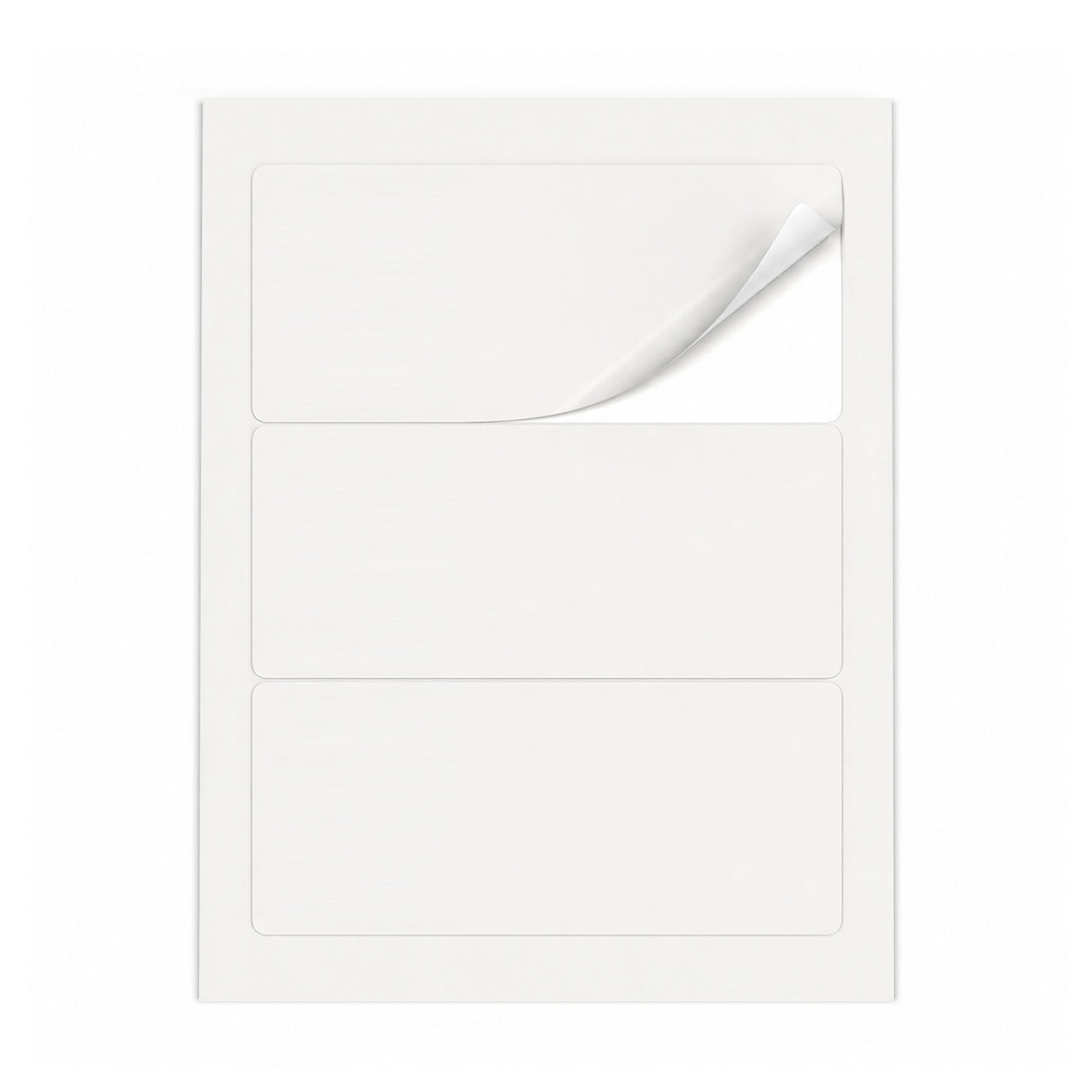 Hvide etiketpakker L - 100 ark