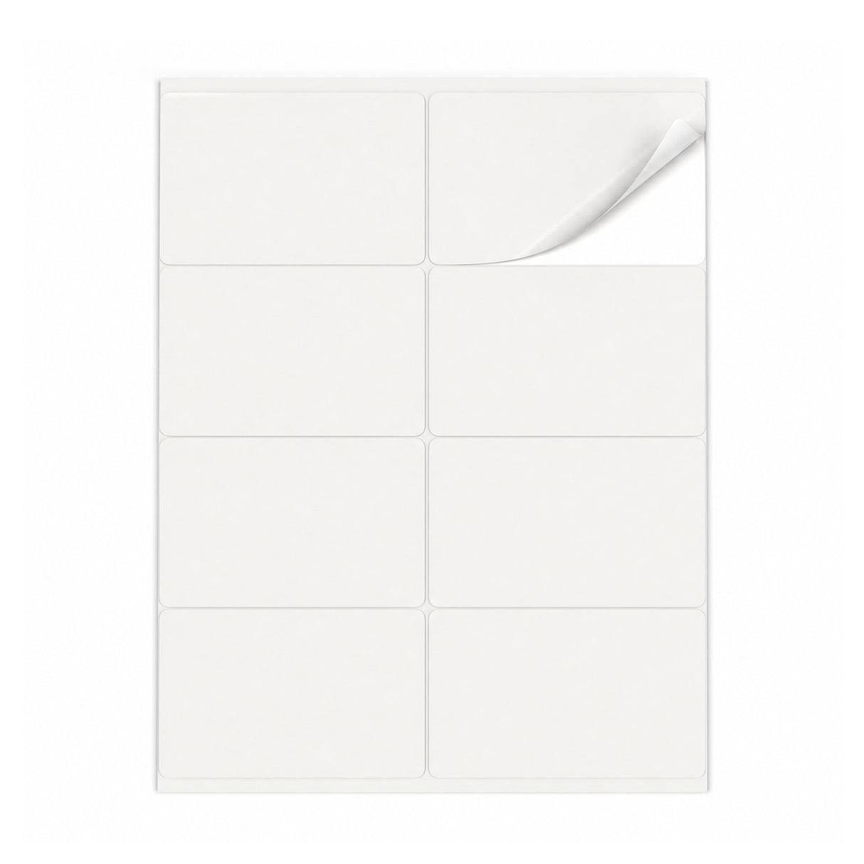 Hvide etiketpakker ML - 100 ark