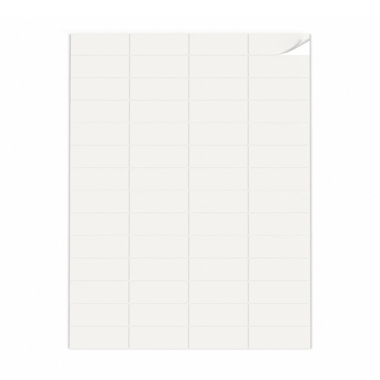 Hvide etiketpakker XS - 100 ark