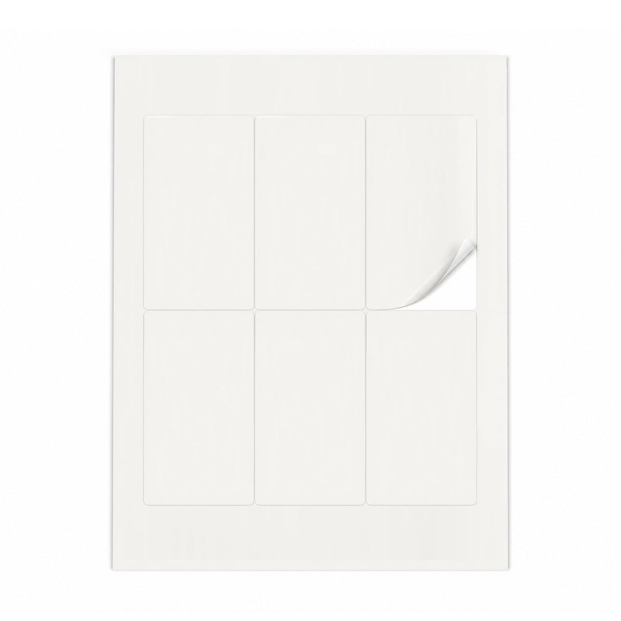Hvide etiketpakker ML - 100 ark