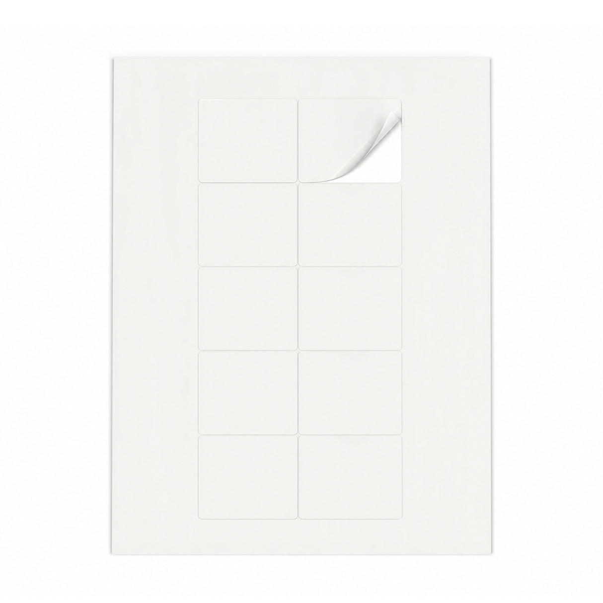 Hvide etiketpakker M - 100 ark