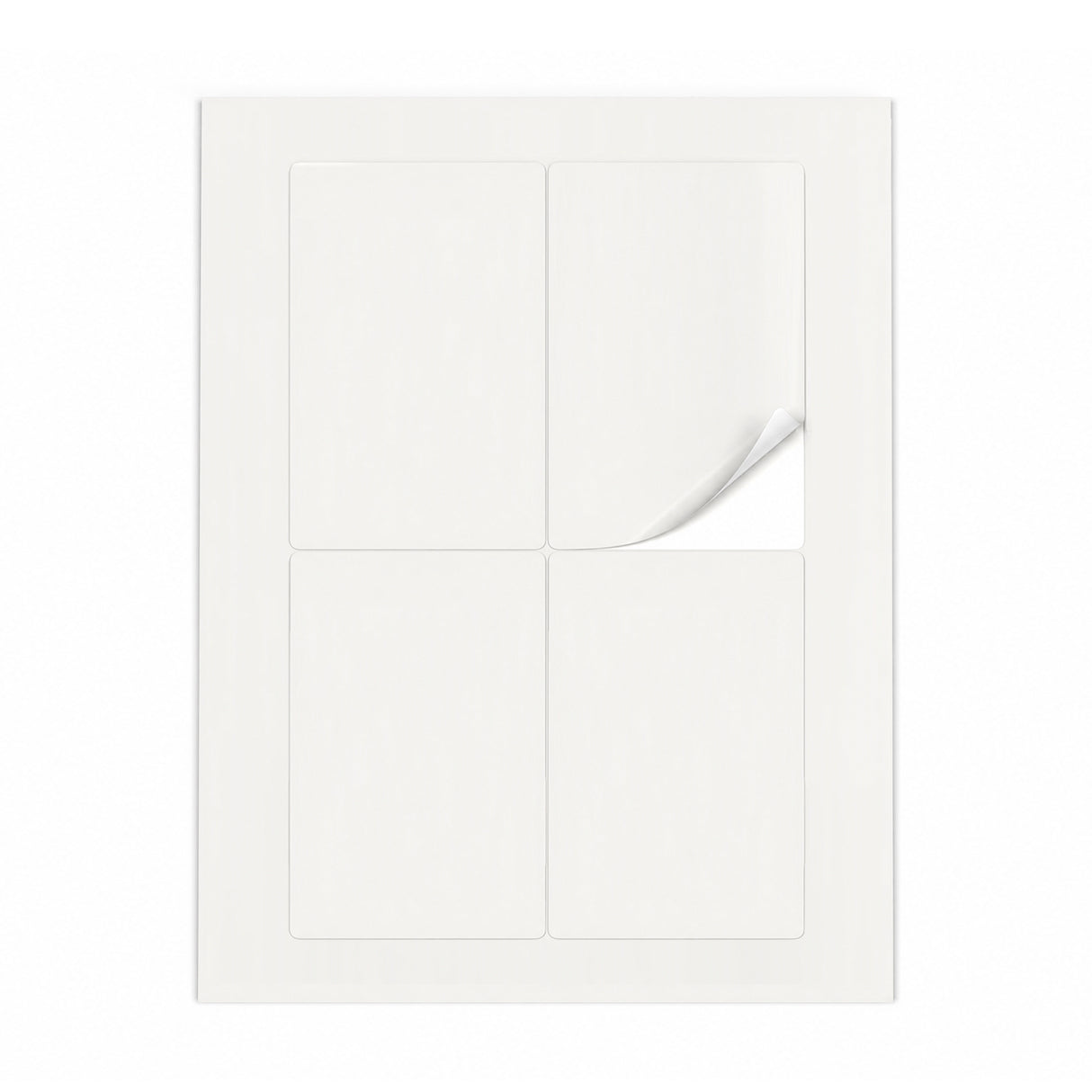 Hvide etiketpakker ML - 100 ark