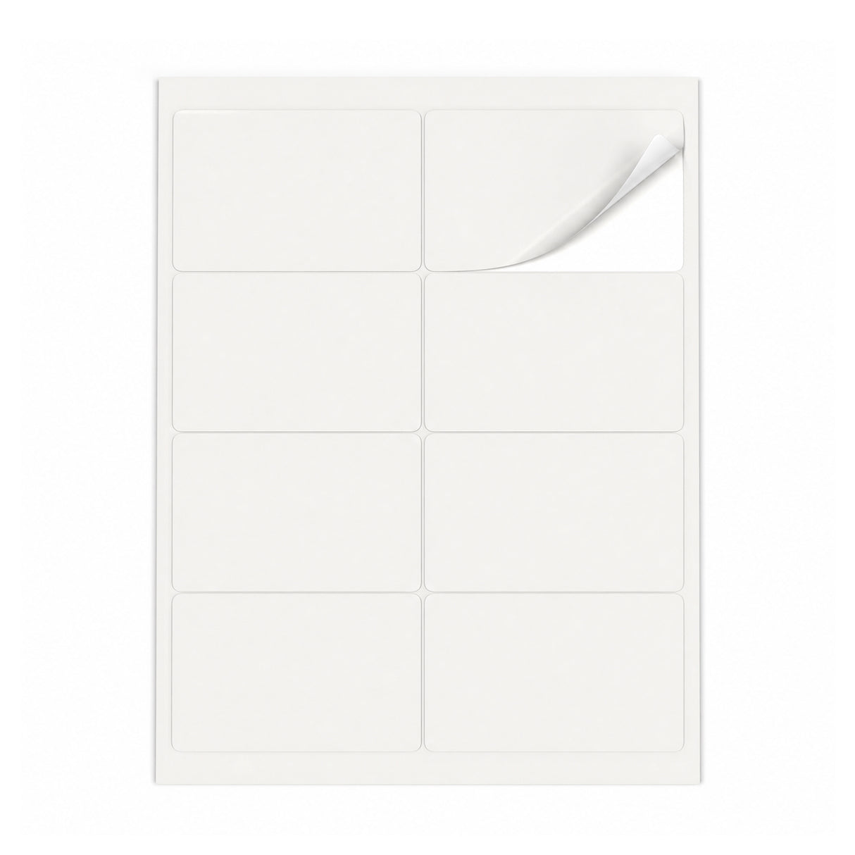 Hvide etiketpakker ML - 100 ark