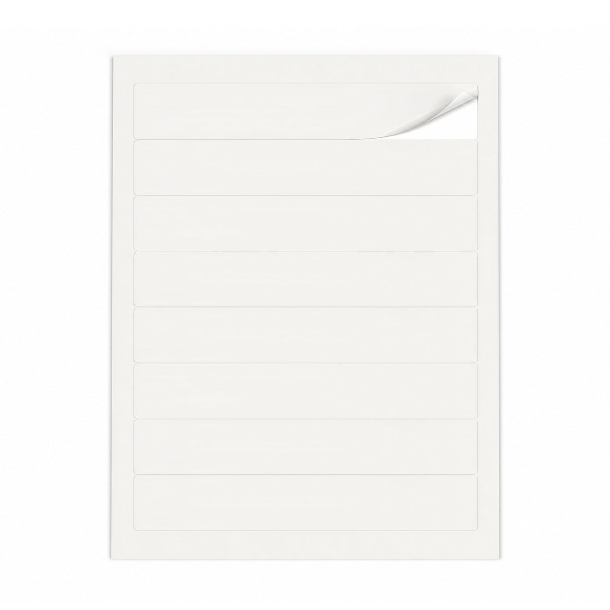 Hvide etiketpakker ML - 100 ark