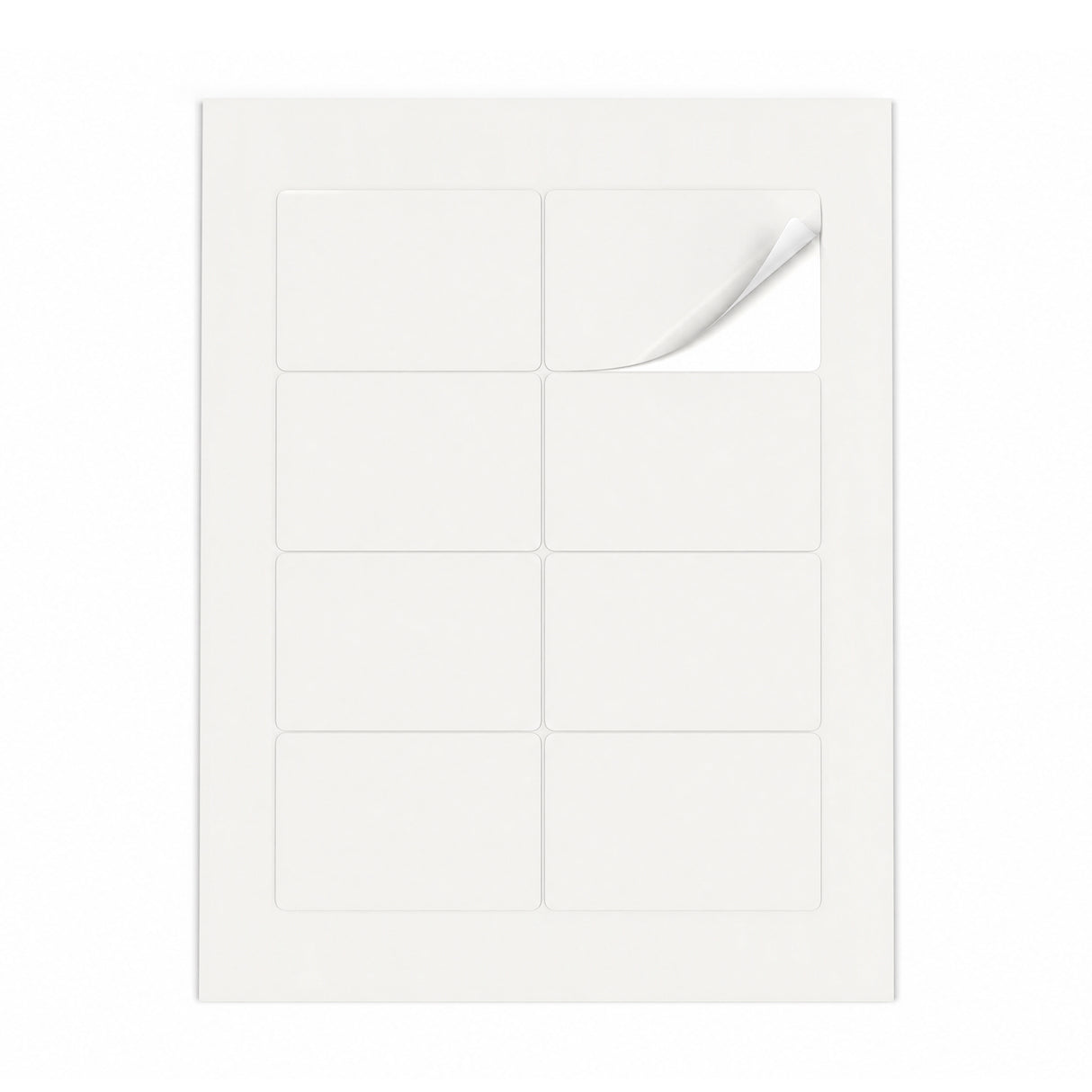 Hvide etiketpakker ML - 100 ark