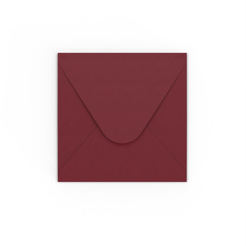 Burgundy envelopes Burgundy 110 x 110 mm Gummed
