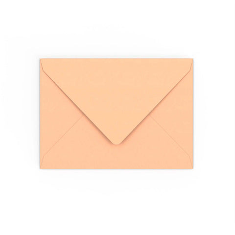 Salmon Pink Gummed V-Flap Envelope (133 x 184mm)