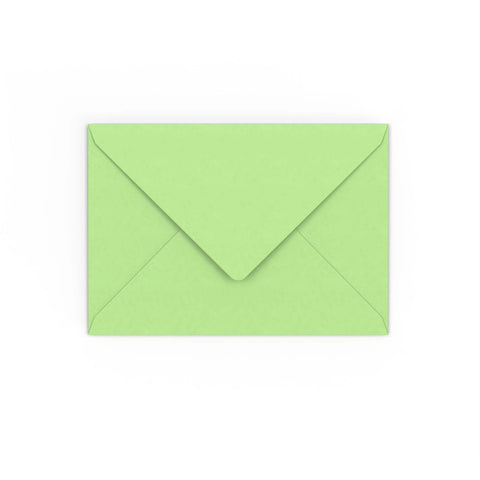 C6 Pale Green Gummed V-Flap Envelope (114 x 162mm)