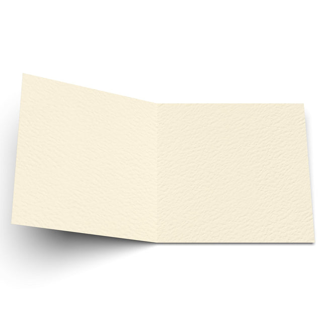 Folded Card Blanks Ivory Hammer 145 x 145 mm 300 Gsm