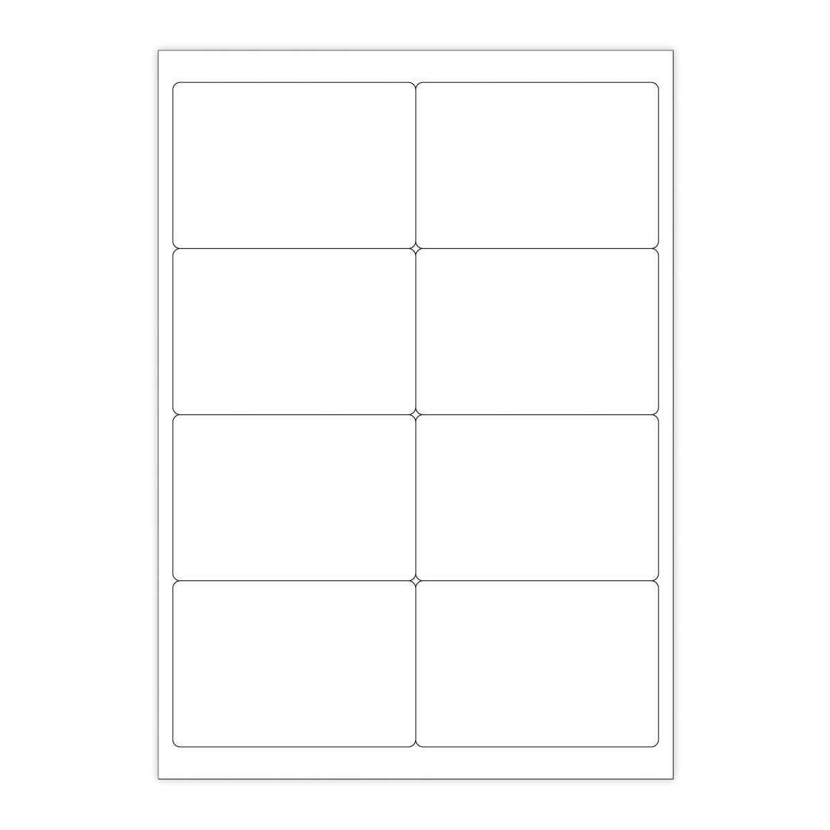 Hvide selvklæbende labels