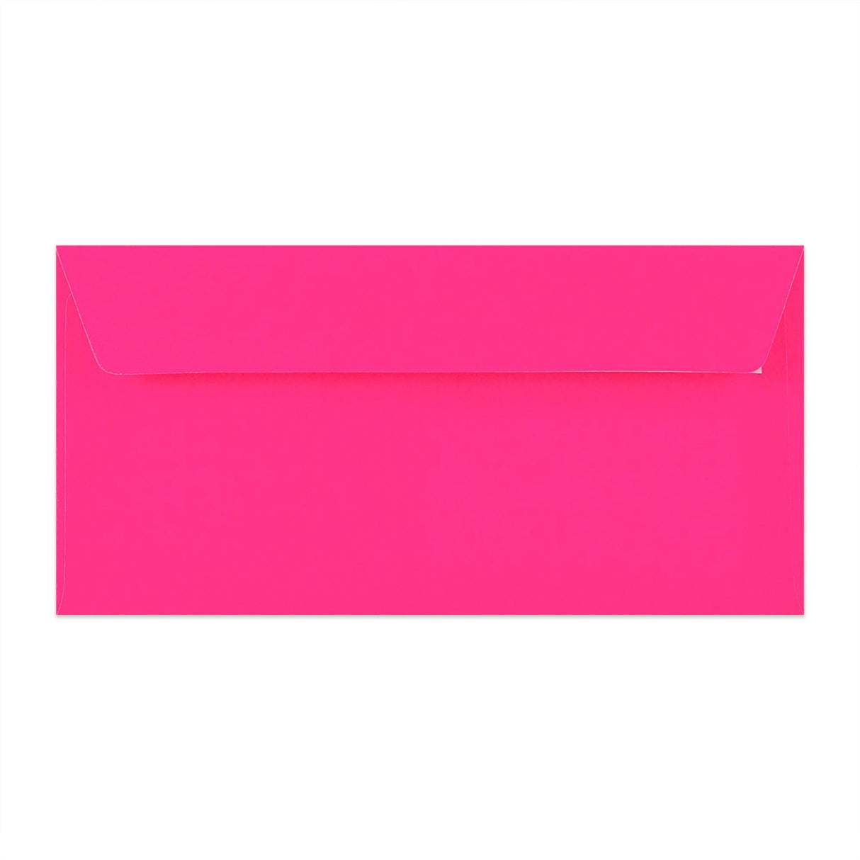 Neon-pink konvolut med vindue 110x220 mm (DL)