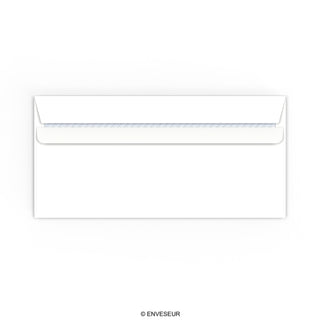 Hvid konvolut 110x220 mm (DL)