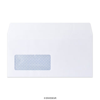 Hvid konvolut 110x220 mm (DL)