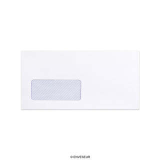 Hvid konvolut 110x220 mm (DL)
