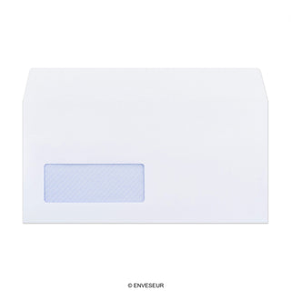 Hvid konvolut 110x220 mm (DL)