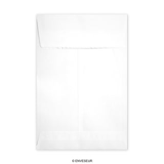 Hvid konvolut med kile 324x229x25 mm (C4)