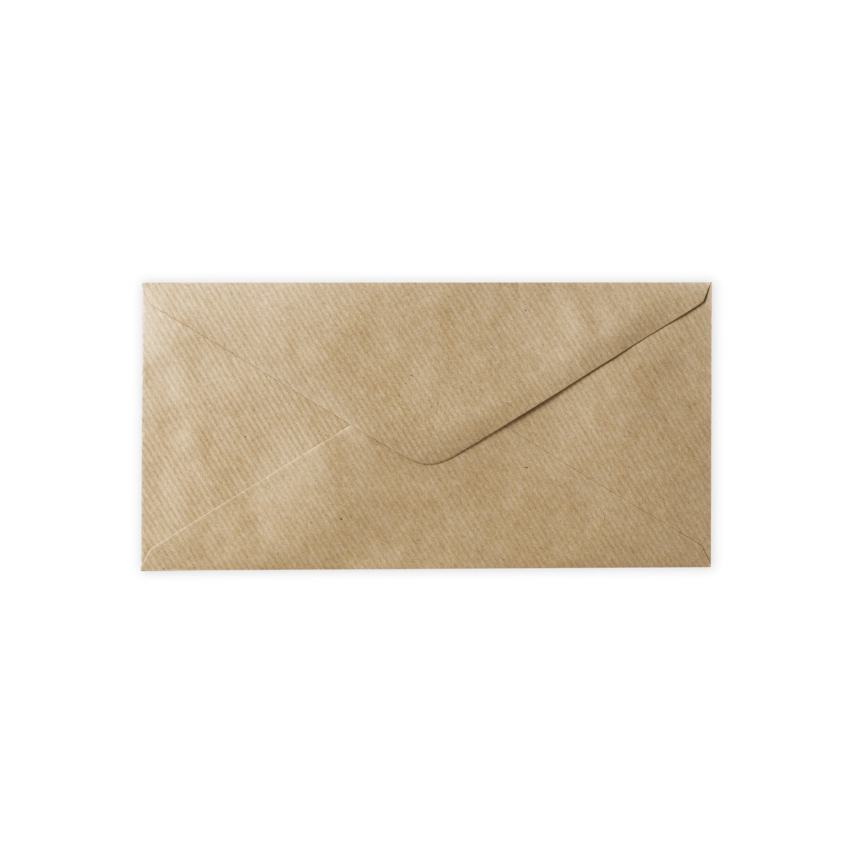 Brun konvolut med riller 110x220 mm (DL) — A01DL | Danmarks kuverter