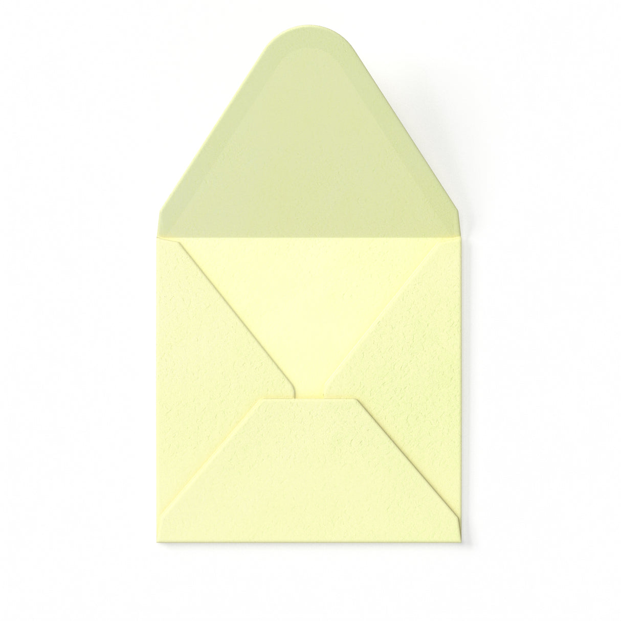 Elfenbensfarvet Kuvert med Hamret Struktur 110 x 110 mm