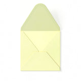 Elfenbensfarvet Kuvert med Hamret Struktur 110 x 110 mm