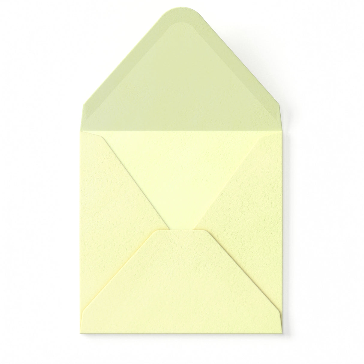 Elfenbensfarvet Kuvert med Hamret Struktur 155x155 mm