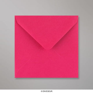 Fuschia-lyserød konvolut 130x130 mm