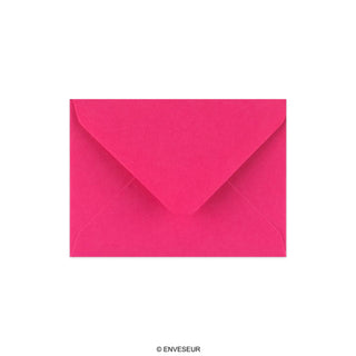 Fuschia-lyserød konvolut 82x113 mm (C7)