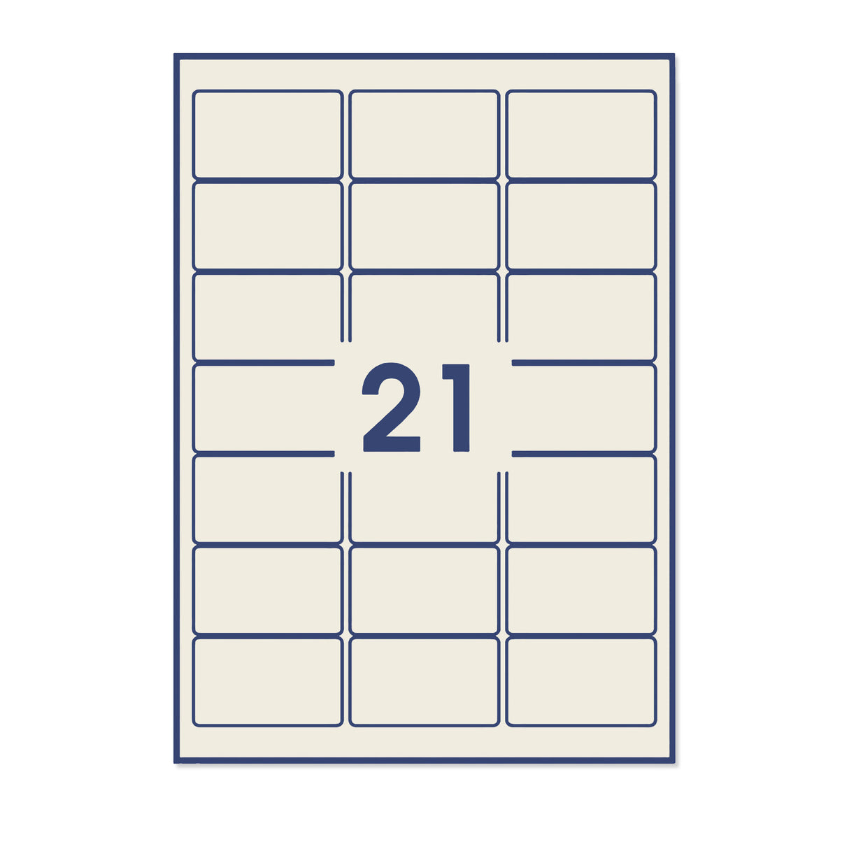 Rektangulære, klæbende mærkater