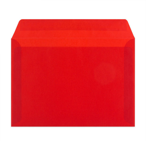 Translucent Envelopes Red 162 x 229 mm (C5)