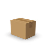 Papkasser med flaplukning til forsendelse